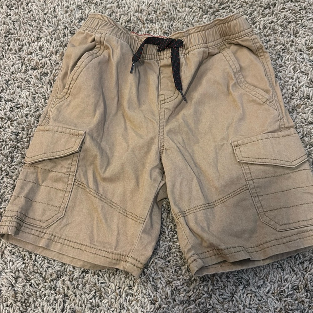 Boys khaki 5/6 cargo shorts
